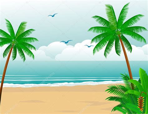 Tropical beach — Stock Vector #2665438