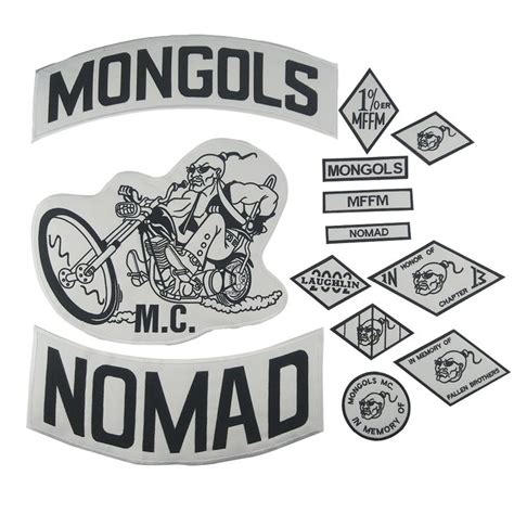 Mongols Patch Nomad MC Jacket Patch Set Biker Large Back Motorcycle ...