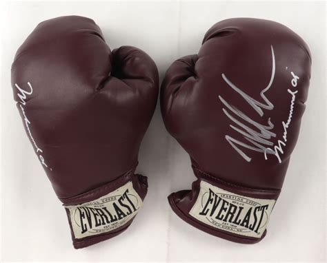 Mike Tyson Signed Pair of Everlast Muhammad Ali Edition Boxing Gloves ...