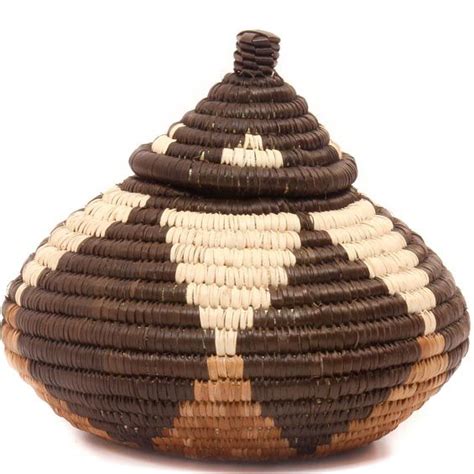 Uniquely Handwoven from Ilala Palm and grass, these baskets are ...