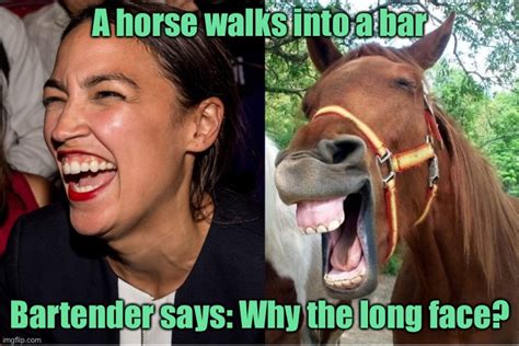 AOC horse face Alexandria Ocasio-Cortez - Imgflip