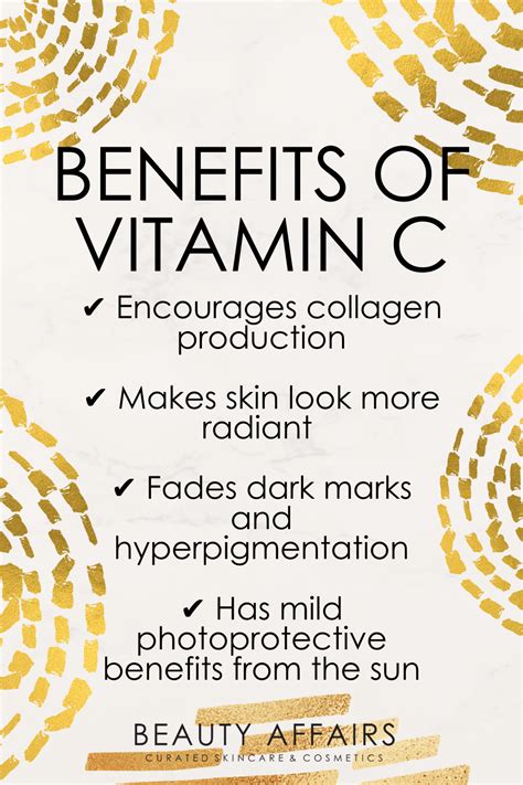 3 Ways Vitamin C Benefits Skin | Skincare ingredients, Skin facts ...