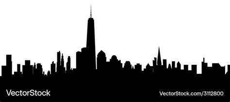 New york skyline Royalty Free Vector Image - VectorStock