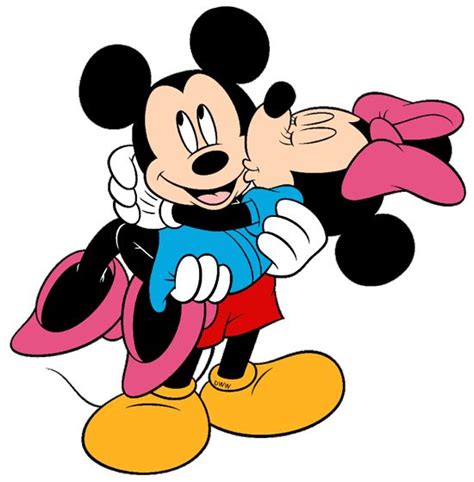 Minnie kissing her hero Mickey. | Mickey mouse, Mickey mouse cartoon ...