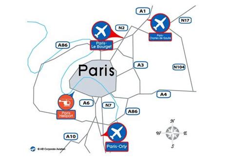 Paris airport map - Paris international airport map (Île-de-France ...