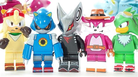 SET 8 New Minifigure Super Sonic the Hedgehog Infinitto Character Chaos ...