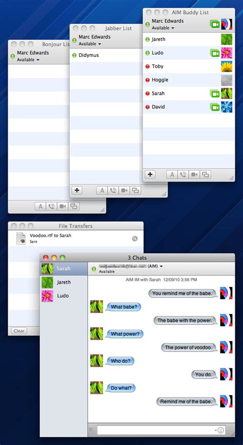 What if iChat was one window?