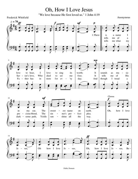 Oh, How I Love Jesus Sheet music for Piano (Solo) Easy | Musescore.com