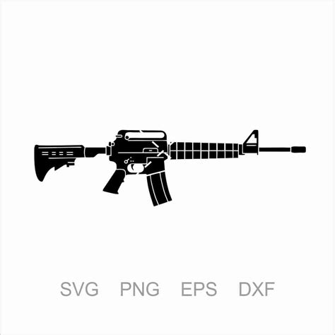 Gun Svg, AR 15 Svg, 2nd Amendment Svg, Png, Cut File, Instant Download ...