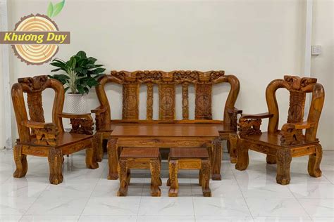 Bộ bàn ghế sofa gỗ Tràm giá rẻ tại TPHCM - Đồ gỗ giá rẻ