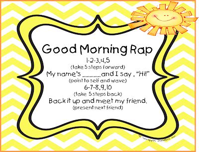 First Grade Wow: morning warm up | Good morning song, Preschool circle ...