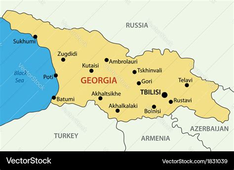 Georgia Country World Map