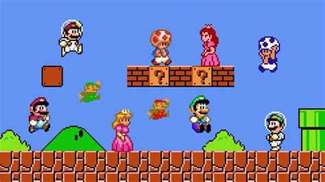 Super Mario Bros. Crossover - All Mario Characters & Skins - YouTube