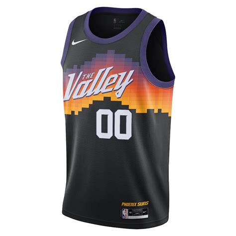 Men's Nike Black Phoenix Suns 2020/21 Swingman Custom Jersey - City ...