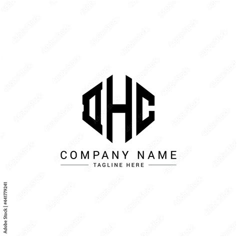 DHC letter logo design with polygon shape. DHC polygon logo monogram ...