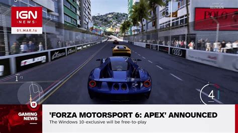 Forza Motorsport 6: Apex Announced - IGN