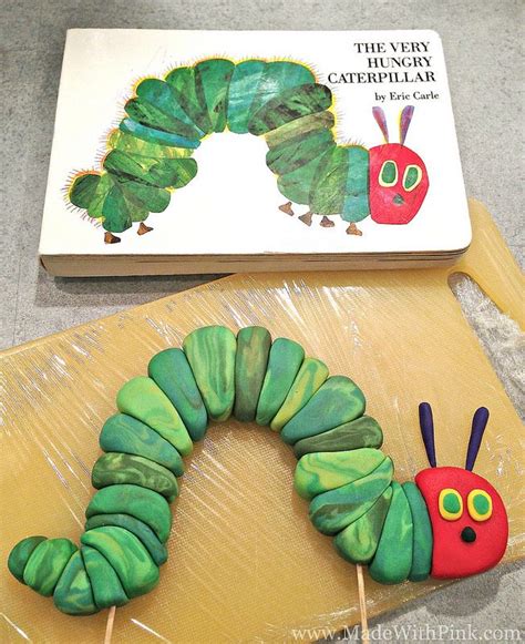 A Very Hungry Caterpillar Cake Topper Tutorial | Rupsje nooitgenoeg ...