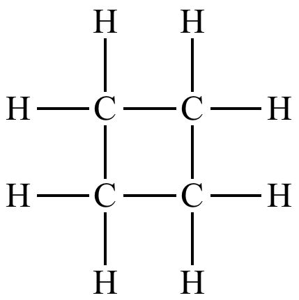 Write the name and structure of a saturated compound in which 4 carbon ...