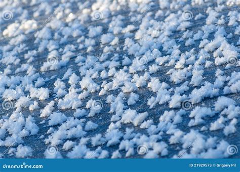 Frozen Ice Crystals on a Lake Stock Image - Image of freeze, flake ...