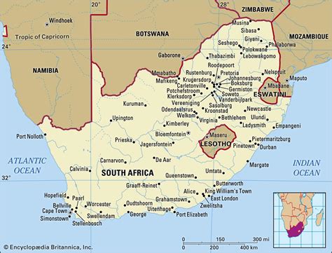 Map of South Africa: offline map and detailed map of South Africa