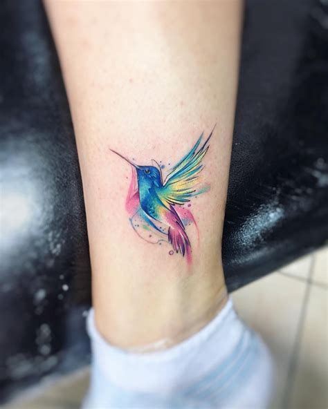 Clb AB #tattoo #tatuaje #colors #picaflor #colibri #aquarelle # ...