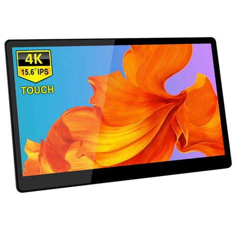 Buy 4K Portable Monitor Touchscreen,Corkea 15.6 Inch IPS UHD 3840×2160 ...