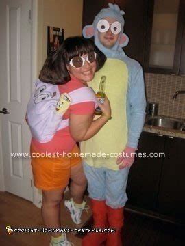 Coolest Homemade Dora and Boots Couple Costume