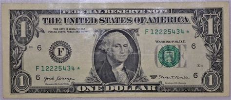 RARE STAR 1 DOLLAR Bill Circulated 2017 One Note Serial - Etsy in 2022 ...