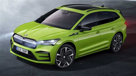 Skoda Enyaq RS iV Debuts As Electric Performance SUV With Nearly 300 HP