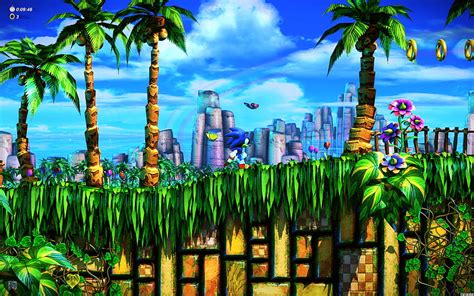 Sonic Fan Remix, green hill zone HD wallpaper | Pxfuel