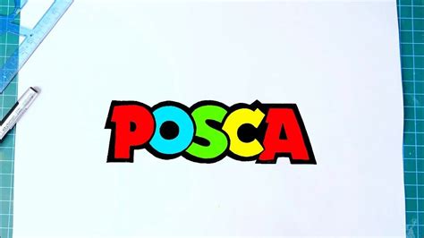 How To Draw POSCA logo - YouTube