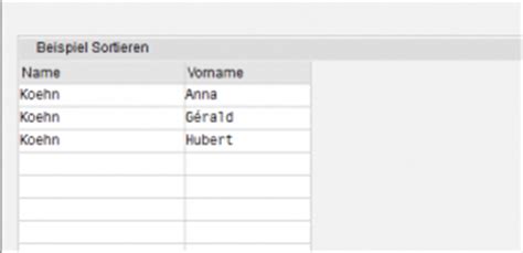 Eigene Tabelle einfach sortieren | GuiXT (SAP ERP) – Koehn Consulting, Lyss