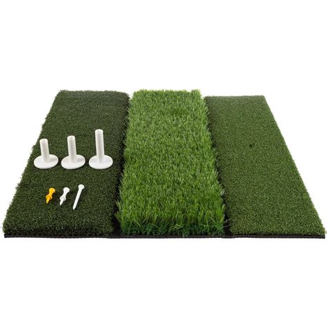 Wakeman Outdoors 3-Level Golf Mat 24 in. x 24 in. Golf Training Mat ...