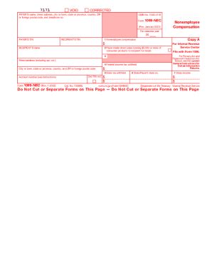 IRS 1099-NEC - EFile - Fill and Sign Printable Template Online