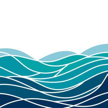 Blue Ocean Wave Vector Art PNG Images | Free Download On Pngtree