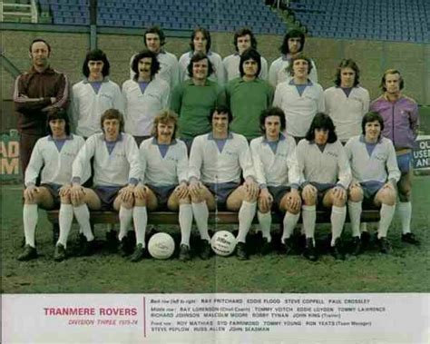 Tranmere Rovers team group in 1973-74.