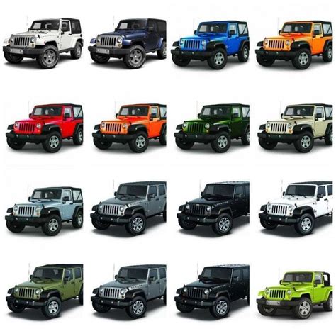 Jeep Wrangler Sahara Colors