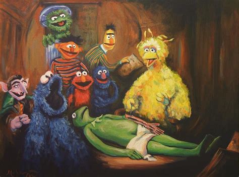 Sesame Street, Rembrandt van Rijn, the anatomy lesson of Dr. Nicolaes ...