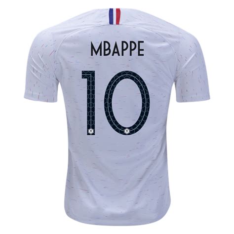 France 2018 World Cup Mbappe #10 Away Soccer Jersey | Soccer777