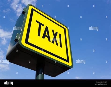 Taxi rank sign Stock Photo - Alamy