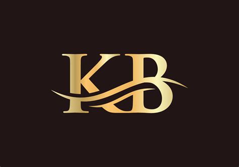 Initial linked letter KB logo design. Modern letter KB logo design ...