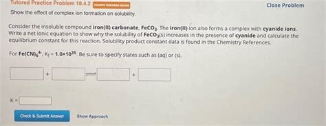 Consider the insoluble compound iron(II) carbonate, | Chegg.com