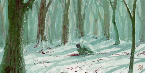 ArtStation - Blood on the snow