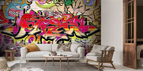 Graffiti Wall Wallpaper | Wallsauce US