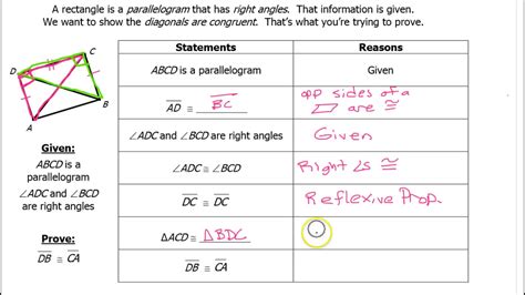 Parallelogram Proofs Worksheet With Answers