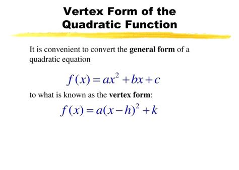 Convert Quadratic Equation To Vertex Form - Tessshebaylo