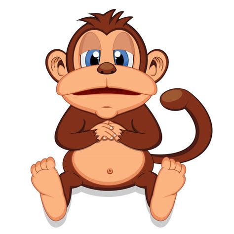 Drawing Of A Fat Monkey Illustrations, Royalty-Free Vector Graphics ...