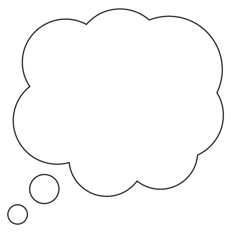 Thought Balloon Emoji coloring page | Free Printable Coloring Pages