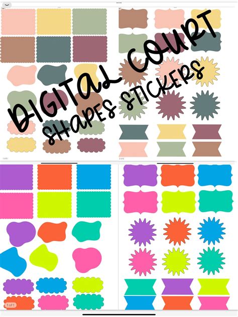 SHAPES Stickers Custom and More - Etsy