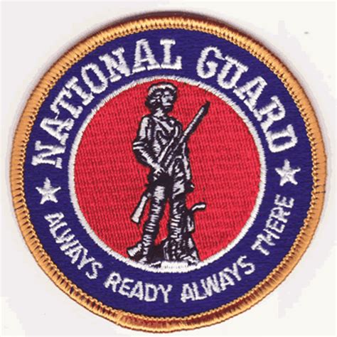 U.S. National Guard Military Emblem Iron On Patch